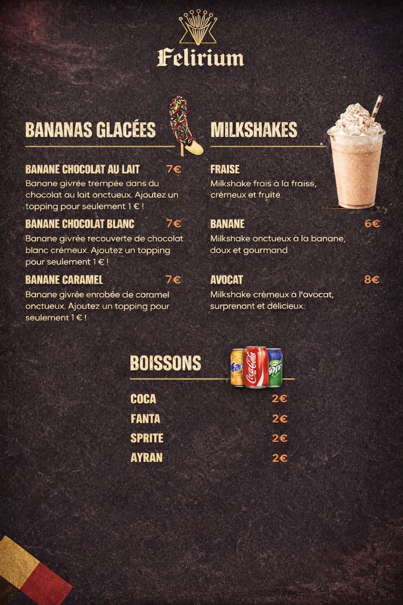 Desserts et Boissons Felirium